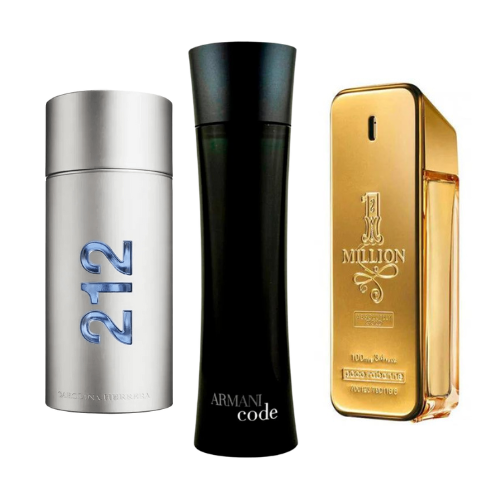 Set od 3 parfema | 212 Men NYC, Paco Rabanne One Million, Armani Code Homme 100 ml