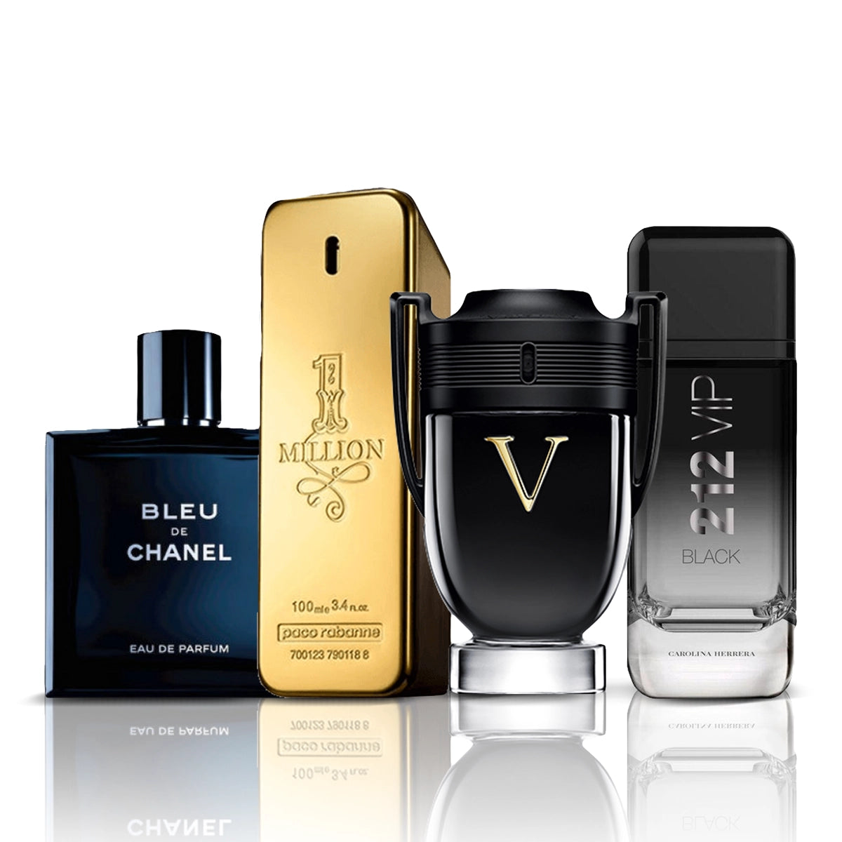 Set od 4 parfema | Bleu de Chanel + One Million + Invictus Victory + 212 VIP Black 100 ml